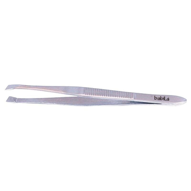 TWEEZER SLANT TIP SILVER - TW-V06