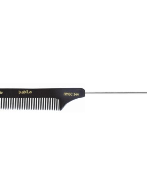 BLACK HANDMADE COMB  (WITH STEEL PIN) -HMBC-344