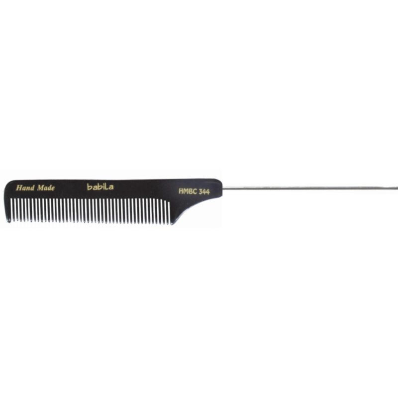 BLACK HANDMADE COMB  (WITH STEEL PIN) -HMBC-344