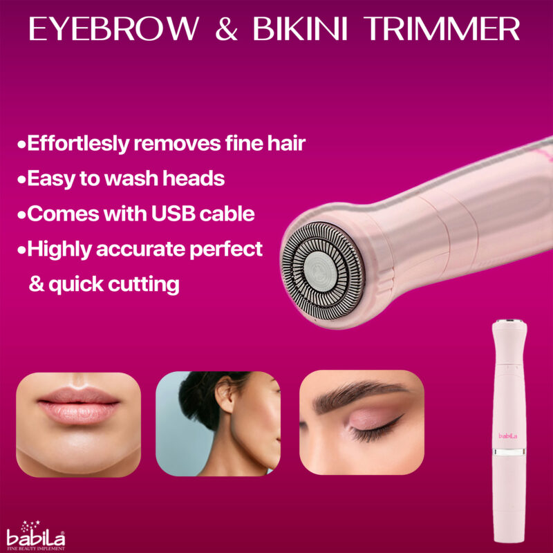 Babila Eyebrow & Bikini Trimmer-BBET-E20 - Image 4
