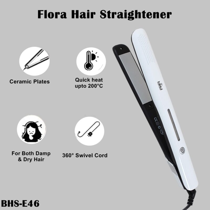 Babila Flora Hair Straightener-BHS-E46 - Image 5
