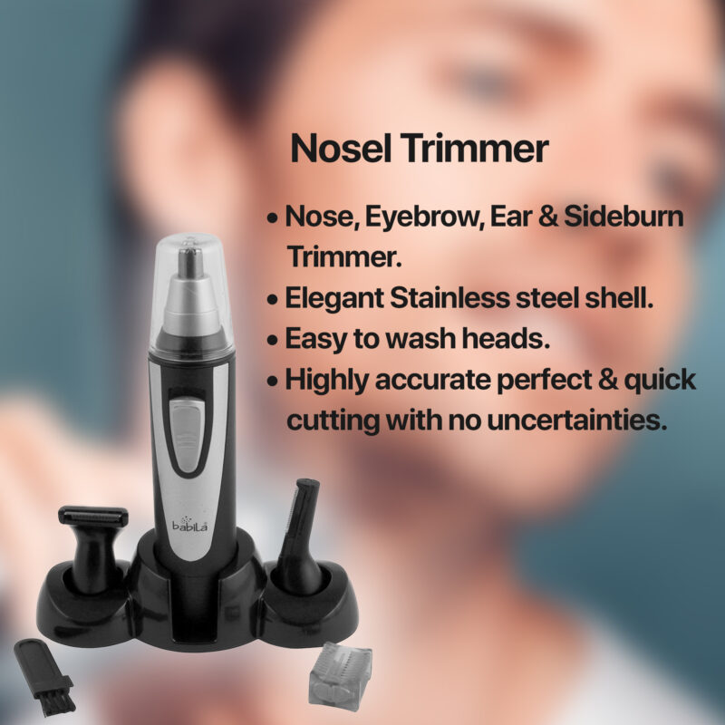Babila Nose &n Ear Trimmer -Rechargeable -BNT-E13 - Image 5