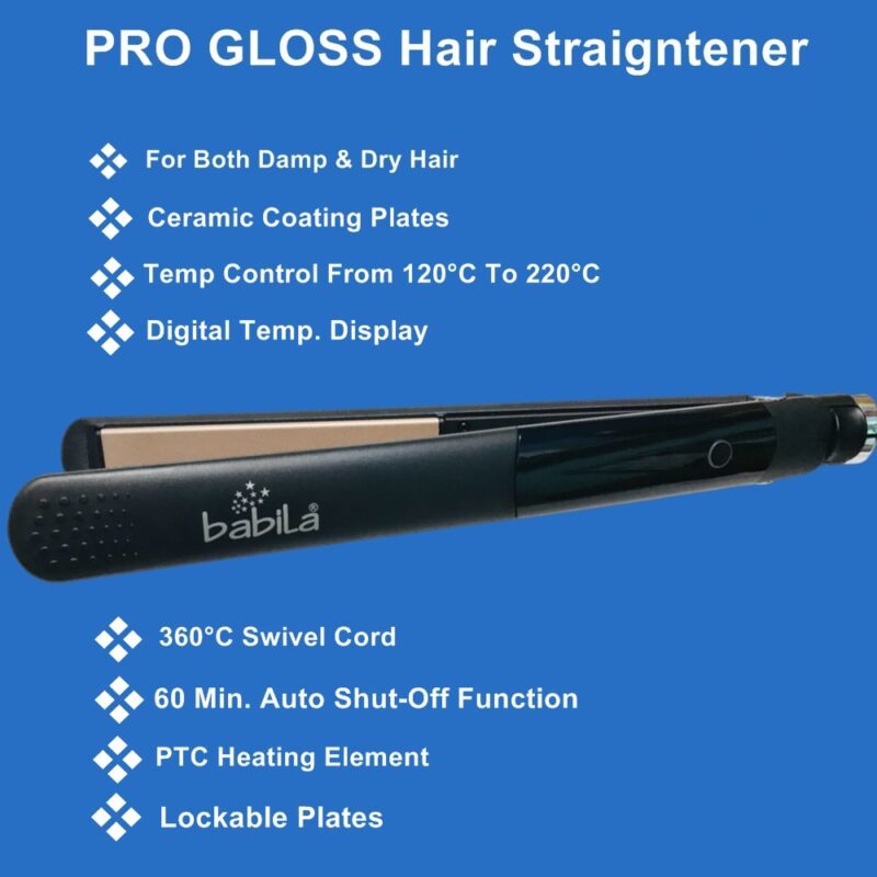 Babila PRO GLOSS Hair Straightener-BHS-E15 - Image 3