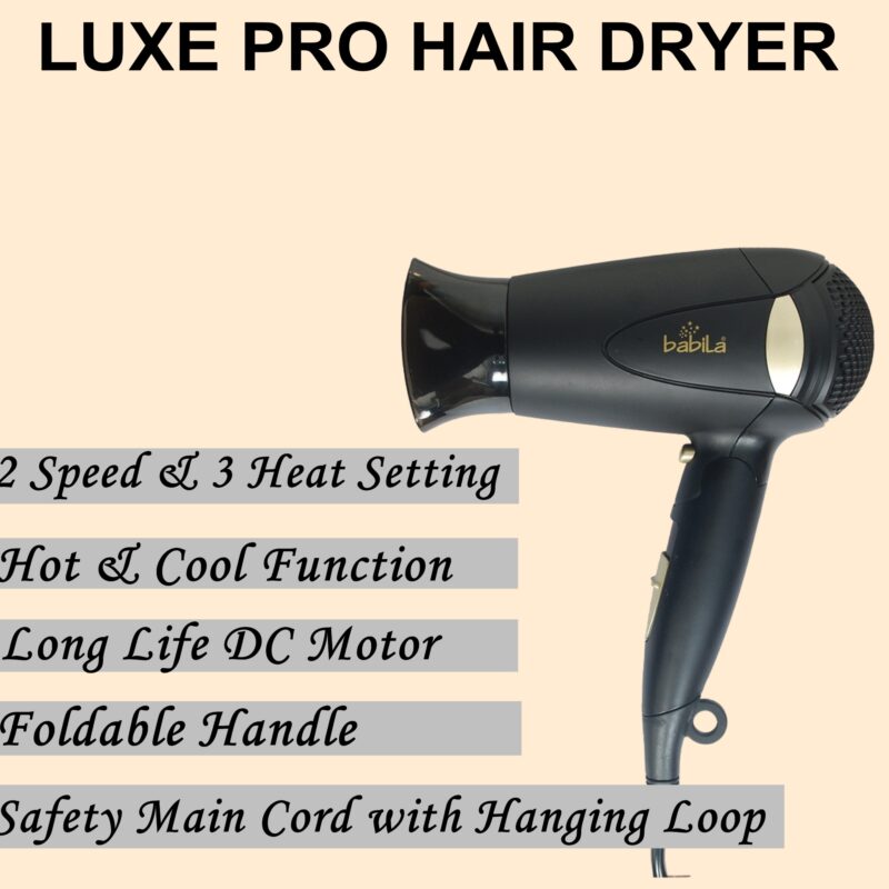 Babila LUXE PRO Hair Dryer-BHD-E17 - Image 4
