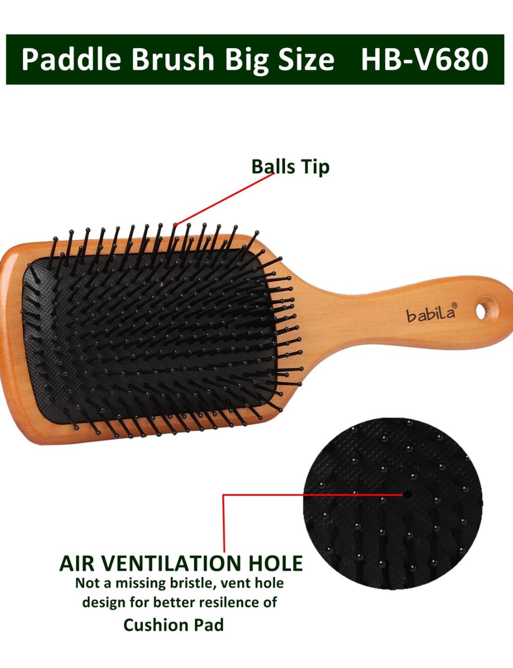 Babila Luxe Paddle Brush - Image 6